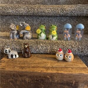 Animal Themed Salt and Pepper Shakers Set